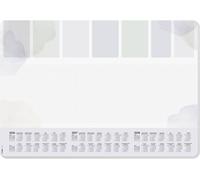 Sigel Sous-main papier H6312 A2 – semainier, calendriers 3 ans, coins arrondis, pastel, 30 f.