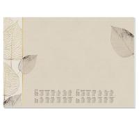 SIGEL H6315 Sous-main en papier, calendriers sur 2 ans et semainier, design natural leaves, A2 (59.5 x 41 cm), brun/blanc/noir, 30 feuilles