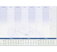 Sigel H6350 Sous-main planning hebdomadaire, planning journalier 2026, 2027, 2028 ligné blanc, bleu (l x H) 59.5 cm x 41 cm 30 feuille(s) 1 pc(s)