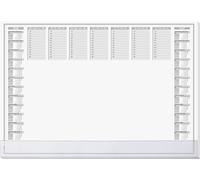 Sigel H6366 Sous-main planning hebdomadaire 2026, 2027 avec couvercle de protection blanc (l x H) 59.5 cm x 41 cm 40 feuille(s) 1 pc(s)