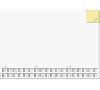 Sigel Sous-main H6490 A2 59,5 x 41 cm – Calendriers 3 ans, semainier, bloc-note jaune