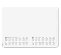 SIGEL H6501 Sous-main en papier, et coins arrondis, calendriers sur 2 ans et semainier, design dotted, A3 (42 x 29.7 cm), blanc et noir, 30 feuilles