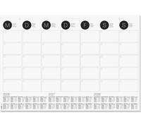 Sigel H6550 Sous-main planning mensuel blanc, noir (l x H) 59.5 cm x 41 cm