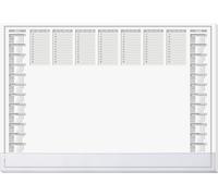 Sigel H7366 Sous-main calendrier 2 ans, planning hebdomadaire 2027, 2028 baguette de protection transparente (l x H) 59.5 cm x 41 cm 40 feuille(s) 1 pc(s) H7366