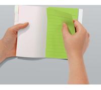 SIGEL HN205 Tab Marker Notes, papier, avec grand champ de notes, 6 couleurs, jaune, orange, rose, vert, bleu, violet, 98x148 mm, 42 BL