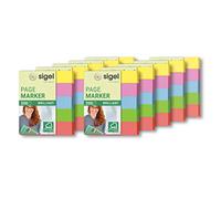 SIGEL Hn625 Marque-Pages Adhésifs en Papier, 2000 Feuilles de 5 X 1,2 cm, 5 Couleurs | HN625, papier, 2000 feuilles, 5 couleurs