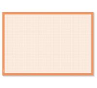 Sigel Sous-main en papier HO270 – papier millimétré 59,5 x 41 cm, orange, 30 feuilles