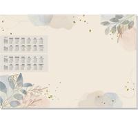 SIGEL HO304 Sous-main en papier Design "Pastel Garden" - ca. A2 - Calendrier pour 2 ans - 30 feuilles