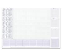 Sigel ho355 sous-main papier avec calendrier sur 3 ans semainier + grille horaire d gb nl 30 feuilles lilac G