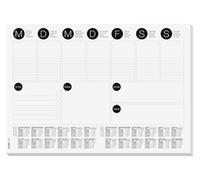 SIGEL HO506 Sous-main en papier, calendrier sur 2 ans, un espace pour chaque jour de la semaine et to-do-list, A3 (42 x 29.7 cm), 30 feuilles