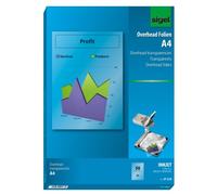 SIGEL If210 Lot de 50 Films Transparents pour Rétroprojecteur, 21 X 29,7 cm, pour Imprimantes Jet d'encre