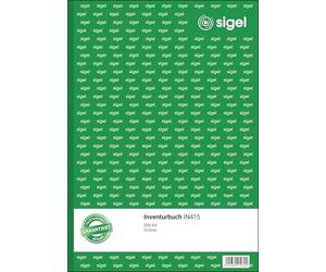 Sigel in415 livre Inventaire, A4, 50 feuilles
