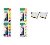 SIGEL HN502 Index repositionnables, papier, Design Smile, vert, jaune, orange, bleu, rose, 50x20 mm, 200 bandes