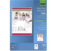 Sigel Papier d'impression jet d'encre Professionnel IP182 – A4 120 g/m² blanc brillant – 50 feuilles