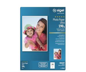 SIGEL Ip669 Papier Photo Professionnel, Jet d'encre, Mate Satiné Format A4 (21 X 29,7 cm), 190G/M², 50 Feuilles