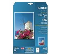 SIGEL Ip684 Papier Photo Professionnel, Jet d'encre, Mate Satiné Format A4 (21 X 29,7 cm), 190G/M², 20 Feuilles