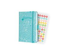 SIGEL J2302 Jolie Agenda semainier 2022 - Blue Happiness - 9,5 x 15 cm - hardcover - 174 pages - bleu
