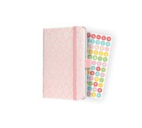 SIGEL J2308 Jolie Agenda semainier 2022, Rose Lace, 9,5 x 15 cm, hardcover, 174 pages, rose