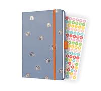 SIGEL J3319 Jolie Agenda Semainier 2023, Rainbow Grey, 13,5 X 20,3 cm, Hardcover, 174 Pages, Gris