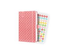 SIGEL J4110 Jolie Agenda semainier 2024, couverture rigide, 9,5 x 15 cm, 174 pages, rosé