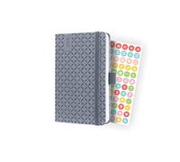 SIGEL J4120 Jolie Agenda semainier 2024, couverture rigide, 9,5 x 15 cm, 174 pages, gris clair