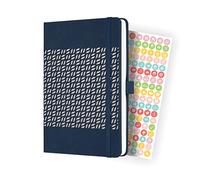 SIGEL J4205 Jolie Agenda semainier 2024, couverture rigide, 13,5 x 20,3 cm, 174 pages, bleu foncé