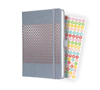 SIGEL J4209 Jolie Agenda semainier 2024, couverture rigide, 13,5 x 20,3 cm, 174 pages, gris clair