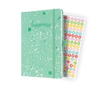 SIGEL J4303 Jolie Agenda semainier 2024, Green Happiness, 13,5 x 20,3 cm, couverture rigide, 174 pages, vert