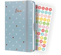 Sigel J4334 Jolie Agenda Semainier 2024, Grey Love, 9,5 X 15 Cm, Couverture Rigide, 174 Pages, Gris