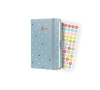 SIGEL J4334 Jolie Agenda semainier 2024, Grey Love, 9,5 x 15 cm, couverture rigide, 174 pages, gris