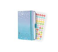 SIGEL J4346 Jolie Agenda semainier 2024, Butterfly Confetti Candy, 9,5 x 15 cm, couverture rigide, 174 pages, bleu, violet