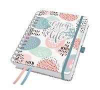 SIGEL J5602 FALSCHA5, couverture rigide, rose, gris, menthe, certifié FSC - Jolie