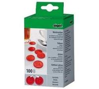 Sigel Jetons Plastique Motif En Relief Rouge Diamètre 25 Mm Lot De 100 Rouge