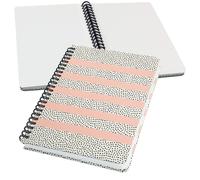 SIGEL JN600 Spiral notebook basic, A5, dotted, hard cover, polka dot pattern, Pi