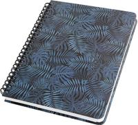 SIGEL JN602 Carnet à spirales Jolie®, couverture rigide, env. A5, dotted, noir/bleu, 120 p.