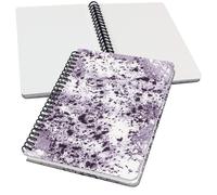 SIGEL JN606 Spiral notebook basic, A5, dotted, hardover, marble pattern, violet/