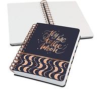 SIGEL JN625 Bloc-notes à spirales A5 à pois Bullet Journal Jolie - Papier épais de 120 g - 240 pages - Noir/beige - Végétalien - Fabriqué en papier durable