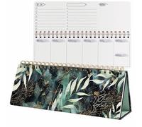 Sigel Agenda de bureau Jolie Beauty 300×114mm 53 sem. 7 jours/1 page feuilles glamour non datées