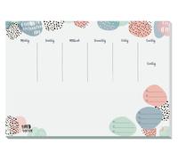 SIGEL JS101 Tear-Off Paper Desk Pad A3 Weekly Planner 30 Sheets Made from Sustai
