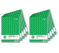 Sigel KA518 Lot de 50 feuilles de calcul pour caisse Format A5 10 pièces 1fach, 10 Stück