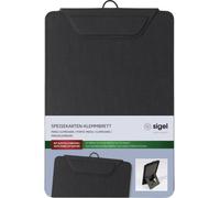 sigel Porte-menu à pince KB101 DIN A5 Noir 16,5 x 23,5 cm