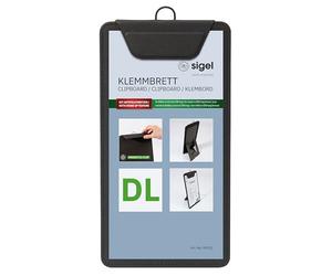 SIGEL KB102 Porte-menu clipboard - 1 pièces - DL - noir
