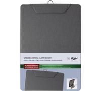 Sigel Porte-menu à pince KB110 - A4 anthracite (23 x 33 cm)