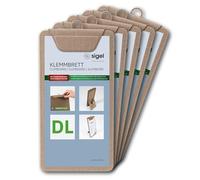 SIGEL KB122/5 Porte-menu clipboard - 5 pièces - DL - beige