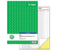 Sigel KG429 Livre de caisse électronique, Steuerschiene 300, A4, 2 x 50 feuilles 1 Stück