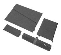 SIGEL Kit de réapprovisionnement Bag Accessoires 40,50 x 28 cm | BAB21, L, gris foncé, housse PC, pochette, sous-main, feutre synthétique, RPET recyclé