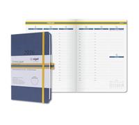 SIGEL L2606 Agenda semainier 2026 en allemand, A5 (vertical), couverture rigide | Calendrier, Planificateur, Agenda hebdomadaire, Organisateur, Journal | bleu - Linescape