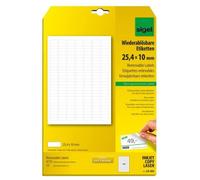 Sigel La202 Paquet De 25 Feuilles A4 Pour 4725 Étiquettes Amovibles Aux Bords Arrondis 25,4 X 10 Mm Pour Photocopieur Et Imprimante Laser Et Jet D'encre Blanc