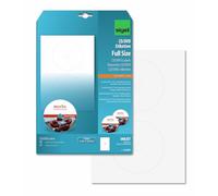 SIGEL La501, 50 Étiquettes Cd/Dvd, Ø 11,7 cm, pour Jet d'encre, 25 Feuilles, Blanc