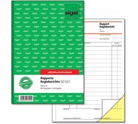 sigel Livre de formulaires "Rapport/rapport de régie", A5, SD